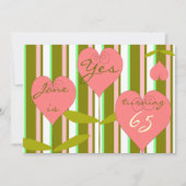 65e verjaardag Uitnodiging (Voorkant)