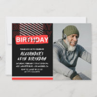 65e verjaardag uitnodigingen Mannen Party Foto Roo