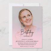 65e verjaardag uitnodigingen Verjaardag Diner Foto (Voorkant)