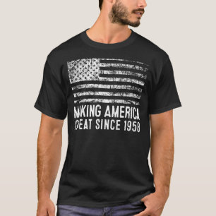 65e verjaardag van Amerika geweldig sinds 1958 T-shirt