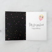 65e verjaardag van de luchtballonnen en Confetti Kaart (Binnen)