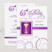 65e verjaardag van de uitnodigingen van de Partij  (Voorkant / Achterkant)