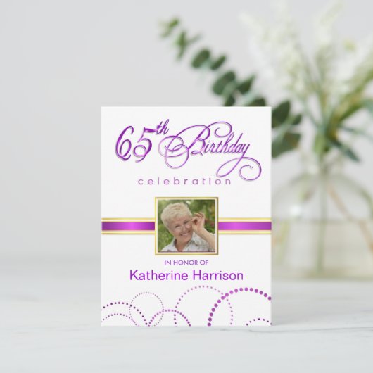 65e verjaardag van de uitnodigingen van de Partij  (Staand voorkant)