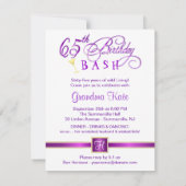 65e verjaardag van de uitnodigingen van de Partij  (Achterkant)