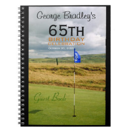 65e verjaardag van de viering Golf van het Guest B Notitieboek