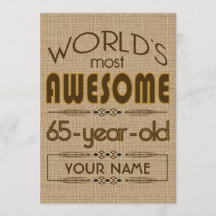 65e verjaardag van de viering van de wereld Best F Kaart