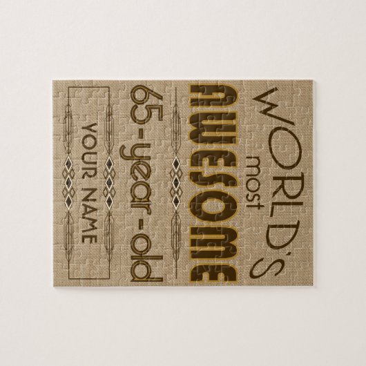 65e verjaardag van de viering van de wereld Best F Legpuzzel (Horizontaal)