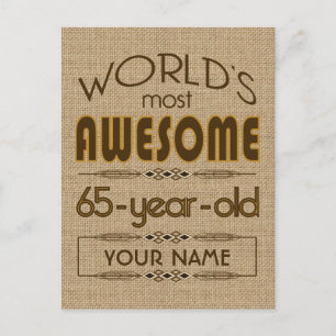 65e verjaardag van de viering van de wereld Best F Uitnodiging Briefkaart