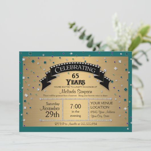 65e verjaardag van het feest van de vallei van de  kaart (Staand voorkant)