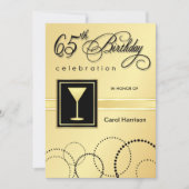 65e verjaardag van uitnodigingen van de Partij voo (Voorkant)