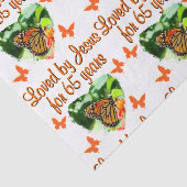 65E VERJAARDAG VLINDER TISSUEPAPIER (Detail)