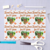 65E VERJAARDAG VLINDER TISSUEPAPIER (Craft)