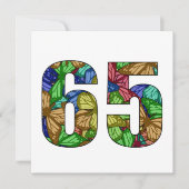 65e verjaardag vlinders kaart (Voorkant)