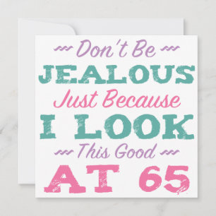 65e verjaardag voor vrouwen kaart