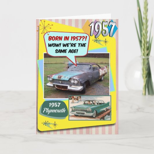 65e verjaardag! Wauw, dezelfde leeftijd als deze C Kaart (Voorkant)