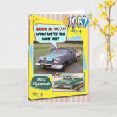 65e verjaardag! Wauw, dezelfde leeftijd als deze C Kaart (Gele Bloem)
