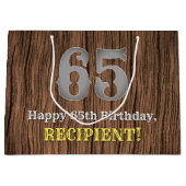 65e verjaardag: Western geïnspireerde kijk in het Groot Cadeauzakje (Voorkant)