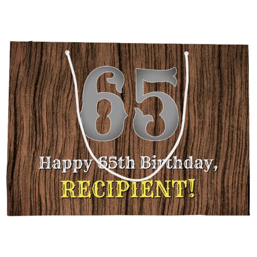 65e verjaardag: Western geïnspireerde kijk in het Groot Cadeauzakje (Achterkant)