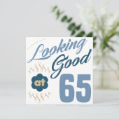 65e verjaardag Ziet er goed uit Kaart (Staand voorkant)