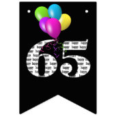 65e verjaardagsballonnen vlaggetjes (Eerste vlag)