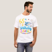 65e verjaardagscruise B-Day Party Mannen T-shirt (Voorkant volledig)