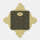 65e verjaardagsfeestje Goud/Zwart Nummerpatroon Bedankdoosjes (Uitgevouwen)