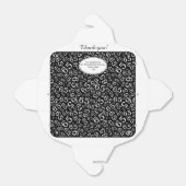 65e verjaardagsfeestje zwart/wit nummerpatroon bedankdoosjes (Uitgevouwen)