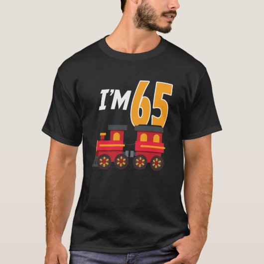 65e Verjaardagsfeesttrein Speelgoed 65 Jaar Oud Fu T-shirt (Voorkant)