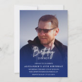 65e verjaardagsuitnodiging Verjaardagsdiner Foto M Kaart (Voorkant)