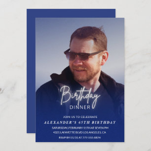 65e verjaardagsuitnodiging Verjaardagsdiner Foto M Kaart