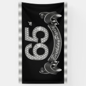 65e verpartij feest spandoek (Verticaal)