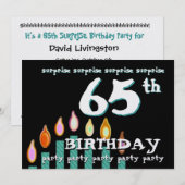 65e ZUIVERING Blauwgroen kaarsen op zondag Kaart (Voorkant / Achterkant)