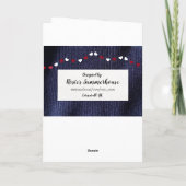 65ste huwelijksfeest feestdagen kaart (Achterkant)