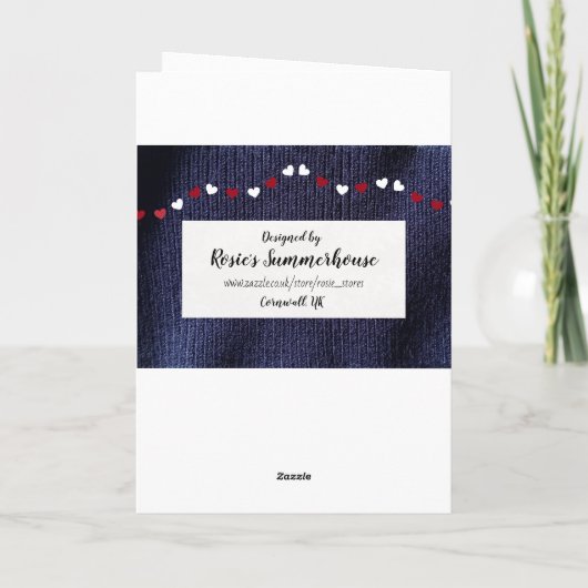 65ste huwelijksfeest feestdagen kaart (Achterkant)