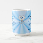 65ste Jubileum voor bruiloft cadeaus voor grootoud Koffiemok (Center)