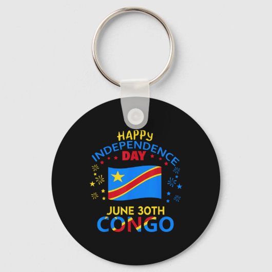 65ste Onafhankelijkheidsdag Congolese Pride Dr. Sleutelhanger (Voorkant)