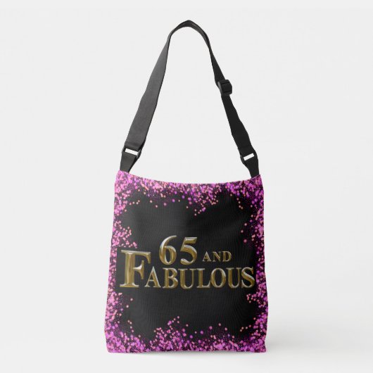 65ste verjaardag  crossbody tas (Voorkant)