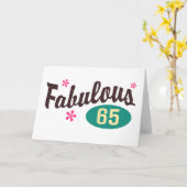 65ste Verjaardag Kaart (Gele Bloem)