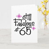 65ste Verjaardag Kaart (Gele Bloem)