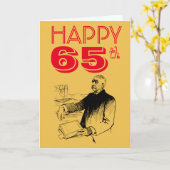 65ste verjaardag Kaart dood Zee (Gele Bloem)