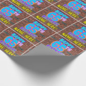 65ste verjaardag: Leuk, Urban Graffiti geïnspireer Cadeaupapier (Hoek)