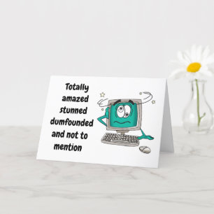 "65ste" VERJAARDAG-VERWARDE COMPUTER Kaart