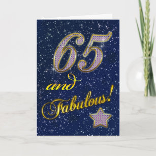 65ste verjaardag voor iemand Fabulous Kaart
