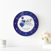 65th / 45th Sapphire Blue Anniversary Keepsake Grote Klok (Huis)