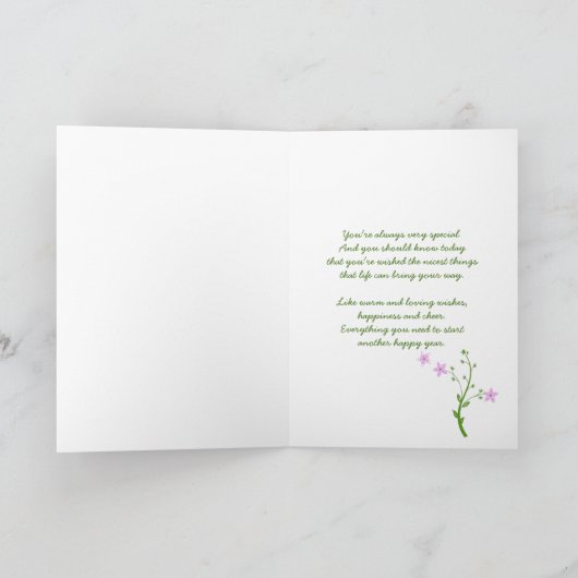 65th Birthday Bag Kaart (Binnen)