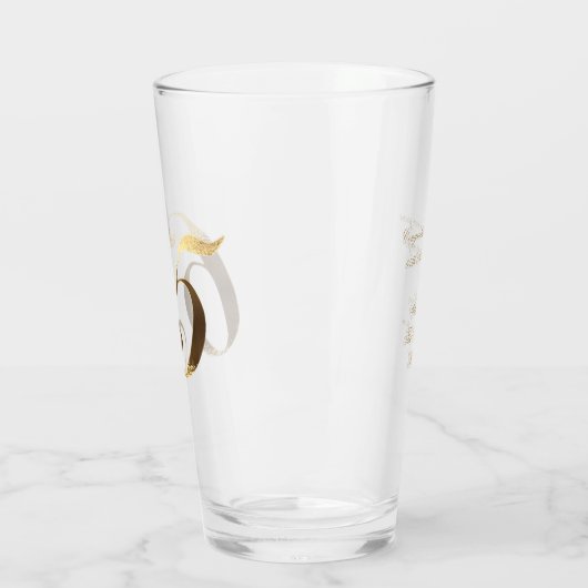 65th Birthday Blue Sapphire bruiloft Jubileum Glas (Links)