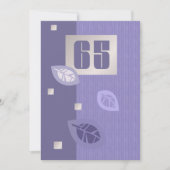 65th Birthday Celebration Custom Invitations Kaart (Voorkant)