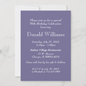 65th Birthday Celebration Custom Invitations Kaart (Achterkant)