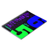 65th Birthday Celebration POP Aangepast gastenboek Notitieboek (Linkerzijde)