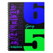 65th Birthday Celebration POP Aangepast gastenboek Notitieboek (Voorkant)